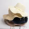 Sombrero de paja de playa para mujer para salidas veraniegas junto al mar, ala ancha protección solar, sombrero de sol versátil para vacaciones
