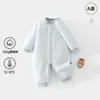Roupas de bebê acolchoadas de algodão gengibre quente grau A 100g para outono e inverno, macacão de bebê recém-nascido espessado para engatinhar ao ar livre, macacão de algodão