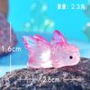 Mini Adorno Transparente de Resina de Paisaje Micro de Pececitos Dorados Lindos y Pequeños Transfronterizo Decoración para Acuario Pecera Gadgets