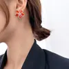 Diseño de nicho sentido verano súper hada dulce flor pendientes femeninos aguja de plata s925 circón microincrustado moda pendientes exquisitos