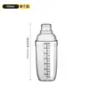 Set de Tazas Shaker con Escala para Bebidas Caseras, Shaker de Resina para Bar, Coctelera, Vaso Shaker Manual