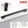 Manija de Aleación de Aluminio Cajón Simple Estilo Americano Manija Negra Mueble Armario Herrajes para Muebles Manija Manija Negra