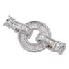 Hebilla de perla de circonita con diamante T, envuelta en oro de 14 quilates que preserva el color, accesorios de joyería para bricolaje, hebilla de jardín, cadena de suéter, conexión de hebilla de cola