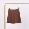 Saia Curta Lulu com Shorts de Yoga Embutidos, Saia de Secagem Rápida para Mulheres, Saia Esportiva de Tênis, Roupa Fitness Anti-Exposição para Mulheres