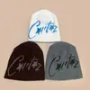 Gorro de Punto Americano de Nicho con Estrella de Cinco Puntas y Letra para Otoño e Invierno para Hombres y Mujeres Cálido Gorro Frío Hip-Hop Gorro de Punto al por Mayor