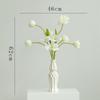 Shumen tulipán lirio flor artificial flor de seda flor falsa ramo de flores secas decoración arreglo floral para sala de estar decoración de alto sentido