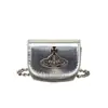 Mini Bolso Silla Estilo Coreano Nuevo Bolso de Axila Retro Cadena Gruesa Estilo Punk Dulce y Fresco Brillante Bolso de Hombro Casual para Mujer