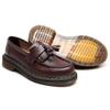 Mocasines con borlas transfronterizas de cuero genuino para mujer, zapatos bajos pequeños de cuero, zapatos casuales de punta redonda para estudiantes de moda de estilo británico para mujer
