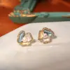Pendientes de Perla Natural y Concha de Colores con un Diseño Único, Pendientes Versátiles de Moda de Nicho, Temperamento Exquisito, Pendientes de Alta Gama