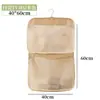 Nova bolsa de pendurar para armazenamento de roupas íntimas e meias para guarda-roupa doméstico, bolsa organizadora de malha para pendurar para guardar roupas pessoais