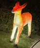 Lámpara de viaje LED forma de animal lámpara de paisaje grande de plástico reforzado con fibra de vidrio para exteriores lámpara emisora de luz ciervo lámpara de animal de simulación para exteriores