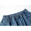 Ropa para Hombre Beijie 2026 Verano Nuevo Vintage Lavado Pantalones Cortos de Mezclilla Rectos para Hombre, Corte Holgado, Pantalones Casuales de Longitud Media para Pareja