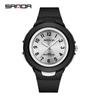 SANDA SANDA 6095 Reloj Electrónico Deportivo Luminoso Impermeable Reloj para Estudiante Masculino Reloj de Cinta para Montañismo al Aire Libre
