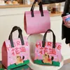 Bolsa Térmica Pequeña para Llevar de Caballo No Tejida Papel de Aluminio Engrosada Bolsa de Embalaje para Catering Comercial para Llevar Bolso de Mano Se Puede Imprimir Logo