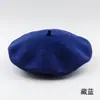 Boina de Lã Masculina Unissex Outono Inverno Casual Tendência Boina de Feltro de Lã Estilo Coreano Chapéu de Pintor Chapéu Quente