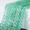 Cristal de Morango Verde Natural Contas Soltas, Matéria-Prima de Cristal Verde Claro Transparente, Materiais Simples de Alto Valor para DIY Feito à Mão