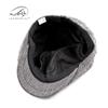 Gorra octogonal retro de moda de estilo británico para hombre, primavera, otoño e invierno, nueva llegada, boina a cuadros de moda de estilo coreano para mujer.