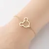 Pulsera transfronteriza nueva para mujer de Mickey Mouse de Europa y Estados Unidos, pulsera de moda ins, linda pulsera de personaje de dibujos animados, venta al por mayor