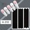 Pegatinas Huecas para Uñas Plantilla de Doble Uso Corazón Mariposa Patrón Francés Pegatinas para Aerógrafo Calcomanías para Uñas Venta al por Mayor