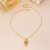 Pendientes Colgantes Elegantes de Estilo Antiguo con Forma de Lazo y Corazón, Collar para Mujer, Cadena para Clavícula Retro de Lujo Ligero con Sentido de Alta Gama, Juego