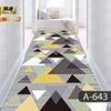 Alfombra sencilla recortable para puerta de entrada, pasillo, escaleras, 3D, larga, para el hogar y el hotel.