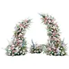 Arco de estilo europeo transfronterizo de cuerno de vaca simulado para decoración de bodas, fondo para fotos para el área de registro de la recepción de la boda