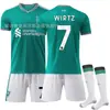 2526 Camiseta de Fútbol Número 11 Salah 9 Icak 4 Van Dijk Liverpool Segundo Uniforme de Visitante 7 Wirtz Conjunto