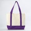 Bolsa de Lona Engrosada con Logo Impreso para Estudiantes Gruesa de un Solo Hombro de Algodón Pedido Externo Empalme Personalizado Color de Contraste Bolso de Mensajero Bolsa de Lona