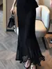 Moderna Chaqueta de Moda Estilo Francés para Mujer, Conjunto de Dos Piezas con Top de Punto con Cordones Estilizador de Cintura y Falda Plisada para el Verano Chic