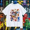 Camiseta de manga curta Pizzy& # 39;s Parlor Susie's Restaurant para meninos, blusa de verão para crianças mais velhas, tendência de meia manga