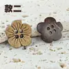 Botones Naturales de Coco Materiales Hechos a Mano para Manualidades Botones Decorativos para Camisa Suéter Accesorios para el Cabello Bolsas de Tela Hechas a Mano Accesorios