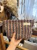 Bolsa de cosméticos de alta qualidade estilo Chanel bolsa de armazenamento tecida portátil para viagem bolsa de higiene pessoal bolsa interna clutch