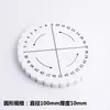 Dispositivo para trenzar plato cuadrado redondo pulsera cuerda de mano herramienta de trenzado base de ajuste soporte para trenzar nudo chino aguja de posicionamiento