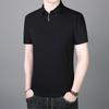 Polo de verano 2025 para hombre, de algodón, para jóvenes y de mediana edad, de manga corta, informal, fino, con solapa de negocios