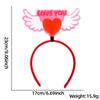 Diadema de Amor para el Día de San Valentín de Venta Caliente Transfronteriza, Decoración Romántica para Fiesta, Accesorios para Fotos, Diadema de Oso Cupido, Accesorios para el Cabello