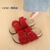 Nuevas zapatillas Birkenstock de suela gruesa y punta abierta para mujer de principios de otoño 2026, adecuadas para usar al aire libre, zapatillas peludas versátiles de moda retro sin cordones