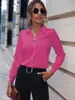 Camisa de Manga Larga Versátil Casual de Negocios de Venta Caliente con Botones de Perla, Sitio Independiente de Amazon Transfronterizo Europeo y Americano