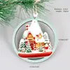 Decoraciones Navideñas de Madera Decoración para el Hogar en Fiestas Artesanías de Madera Hueca Adornos Colgantes Colgantes para Árbol de Navidad Estilo Popular