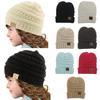 Gorros de Lana Tejidos para Niños Europeos y Americanos, Gorros de Punto para Bebés, Gorros Cálidos para Exteriores con Borde Enrollado