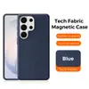 Capa de Celular em Tecido Adequada para Samsung S26Ultra com Atração Magnética, Capa Protetora Criativa de Tecido Fosco para S25Ultra 24