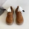 Sapatos Plataforma Birkenstock para Mulheres Baixas, Novos Mocassins Slip-On Retrô Outono 2025
