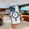Para iPhone 14 funda de teléfono móvil Apple 13 chapado magnético con película para lente 12Promax funda protectora tpu todo incluido