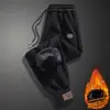 Pantalones de Chándal Forrados de Polar para Hombre Otoño Invierno Marca Americana de Moda Cordón Pantalones Largos Deportivos Sueltos Versátiles para Hombre Puño Casual