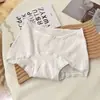 10A Encaje Antibacteriano con Lazo Pura Tentación Amigables con la Piel Algodón Puro Calzones de Cintura Media Entrepierna Extendida Algodón Completo Calzones para Mujer