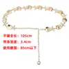 Cadena de Cintura Metálica con Concha de Estrella Diseño de Nicho para Mujer Cinturón de Cadena Versátil para Faldas y Pantalones de Mujer Decoración
