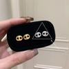 Brincos de Nariz Geométricos Vazados para Mulheres, Brincos Simples Minimalistas Exquisitos com Acabamento Escovado Fosco, Acessórios de Orelha Pequenos Versáteis Criativos