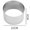 Anillo Redondo de Acero Inoxidable para Mousse, Molde para Empanadillas, Galletas, Pasteles, Juego de 8 Piezas, Molde para Dar Forma a Gelatinas, Herramientas para Hornear Pastelería Occidental