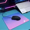 Mouse Pad para Jogos com Cor Degradê, Tapete de Mesa Universal com Antiderrapante, Resistente ao Desgaste e Design com Borda Travada