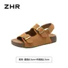 Sandálias Zhr Birkenstock para Mulheres, Uso ao Ar Livre, Novidade Verão 2026 Sandálias de Praia, Sandálias Baixas para Mulheres, Adequadas para Combinar com Vestidos