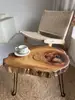 Mesa de Centro Plegable de Madera Maciza, Mesa Pequeña Simple para Balcón Exterior, Mesa Baja Tatami para Sala de Estar, Mesa de Centro para Balcón